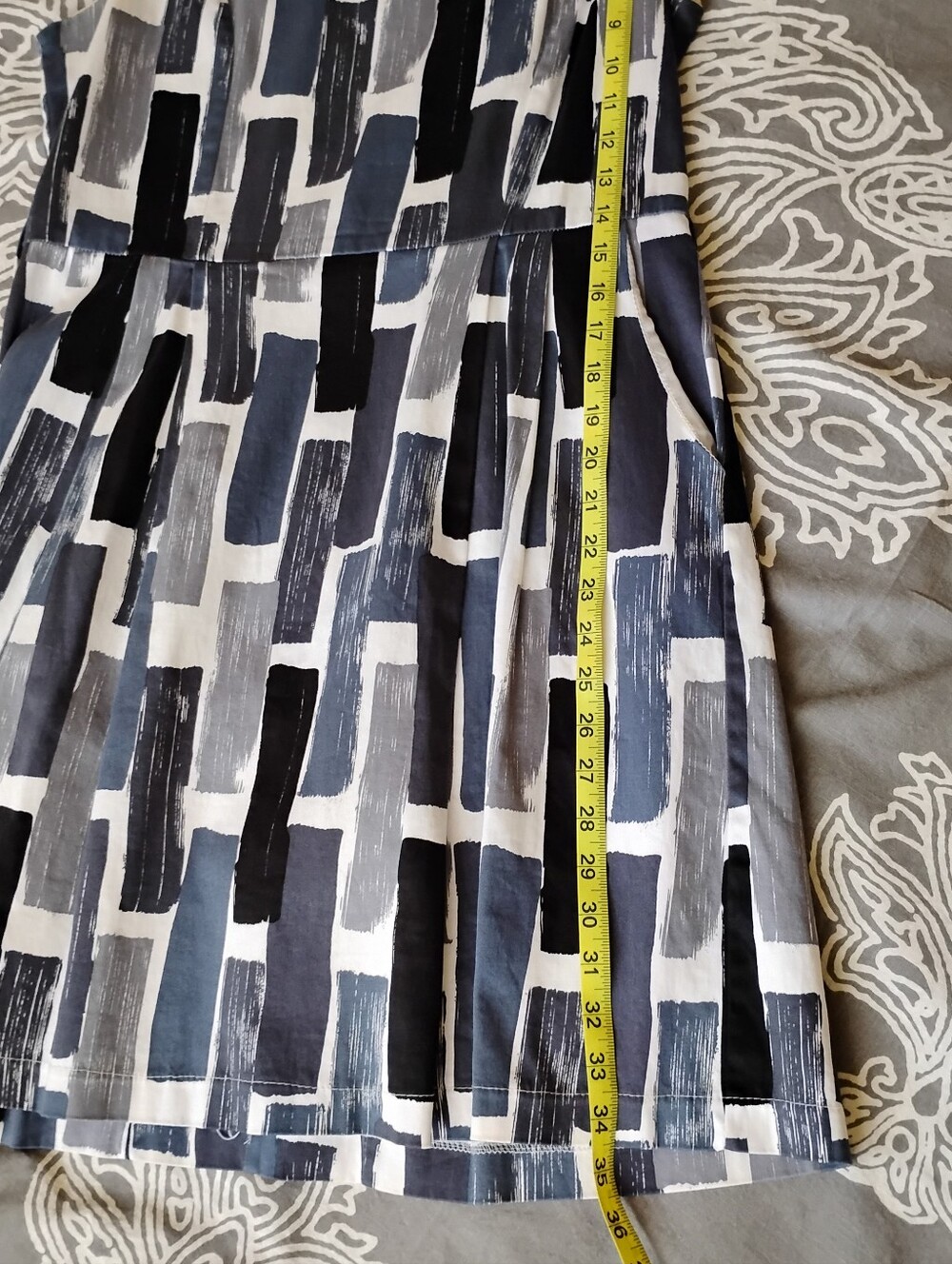 Sleeveless Retro Geometric Vintage Dress - image 6
